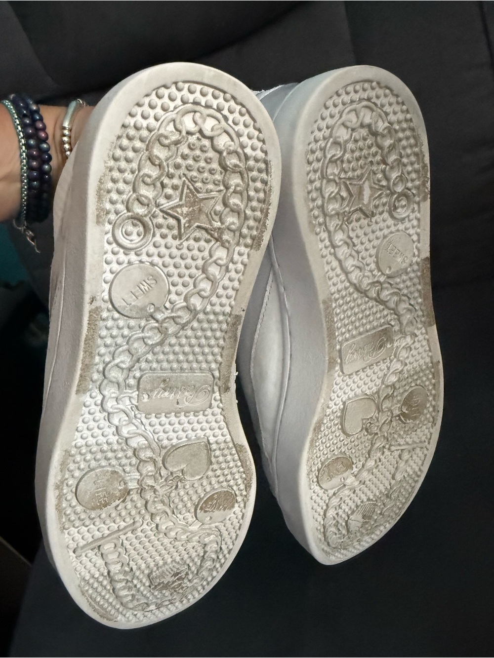 White High-Top Lace-Up Sneakers ⭐️Like New / solid white cheer shoes - Picture 7 of 9